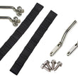 Load image into Gallery viewer, Kentrol 76-95 Jeep CJ/YJ Door Strap Kit Polished Stainless Steel