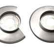 Load image into Gallery viewer, Kentrol 78-86 Jeep CJ Disc Brake Dust Cover Pair - Polished Silver