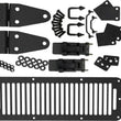 Load image into Gallery viewer, Kentrol 78-95 Jeep CJ/Wrangler YJ Hood Kit With TJ Style Hood Catch - Powdercoat Black