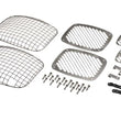 Load image into Gallery viewer, Kentrol 87-95 Jeep Wrangler YJ Billet/Wire Mesh Set 6 Pieces - Polished Silver