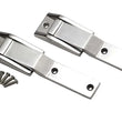 Load image into Gallery viewer, Kentrol 97-04 Jeep Wrangler TJ Tailgate Hinge Pair - Polished Silver