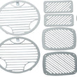 Load image into Gallery viewer, Kentrol 97-06 Jeep Wrangler TJ Billet Style Light Kit 6 Pieces - Polished Silver