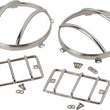 Load image into Gallery viewer, Kentrol 97-06 Jeep Wrangler TJ Euro Light Guard Set 4 Pieces - Polished Silver