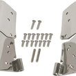 Load image into Gallery viewer, Kentrol 97-06 Jeep Wrangler TJ Windshield Hinge Pair - Polished Silver
