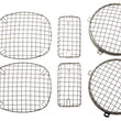 Load image into Gallery viewer, Kentrol 97-06 Jeep Wrangler TJ Wire Mesh Guard Set 6 Pieces - Polished Silver