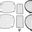 Load image into Gallery viewer, Kentrol 97-06 Jeep Wrangler TJ Wire Mesh Guard Set 6 Pieces - Powdercoat Black