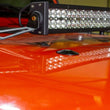 Load image into Gallery viewer, Kentrol 97-19 Jeep Wrangler JK/TJ Hood Bumper Deletes Black Powdercoat Stainless Steel