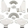 Load image into Gallery viewer, Kentrol 07-18 Jeep Wrangler JK Body Door Hinge Set 8 Pieces 4 Door - Polished Silver
