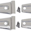Load image into Gallery viewer, Kentrol 07-18 Jeep Wrangler JK Door Hinge Overlays 4 Pieces 2 Door - Polished Silver
