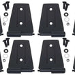 Load image into Gallery viewer, Kentrol 07-18 Jeep Wrangler JK Door Hinge Set 8 Pieces 4 Door - Textured Black