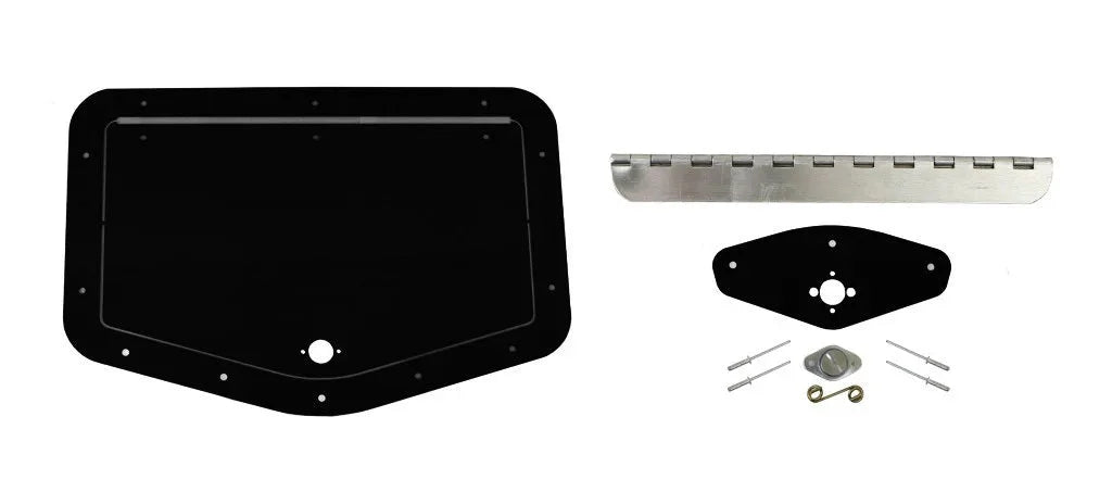 Kevko Racing Oil Pans and Components 6in x 12in Access Panel - Black K8020-BK