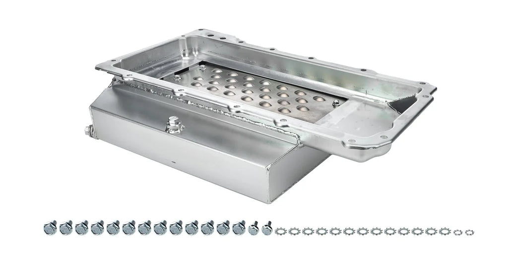 Kevko Racing Oil Pans and Components GM LS CT Oil Pan 8qt 4-in Deep Rear Sump LS1007-ST