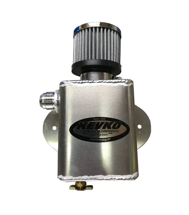 Kevko Racing Oil Pans and Components Remote Breather Canister K9085
