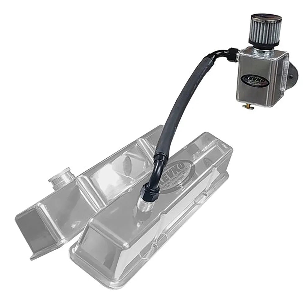 Kevko Racing Oil Pans and Components Remote Breather Kit w/ 1-3/8in Slip Ons K9085-CRATE