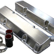 Load image into Gallery viewer, Kevko Racing Oil Pans and Components SBC Fab Valve Cover Set Sgl Crossover Breather VC208-5CO1