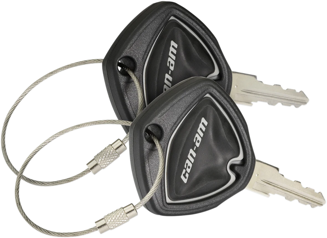 Key Covers - Black - Can-Am Spyder Show Chrome - Side View