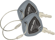 Load image into Gallery viewer, Key Covers - Gray - Can-Am - Spider Show Chrome - Side View