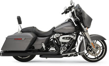 Load image into Gallery viewer, Khrome Werks 2-into-2 Dominator Exhaust System with 4-1/2&quot; Mufflers - Black - FL 200810A - Back View