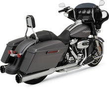 Load image into Gallery viewer, Khrome Werks 2-into-2 Dominator Exhaust System with 4-1/2&quot; Mufflers - Black - FL 200810A - Installation View