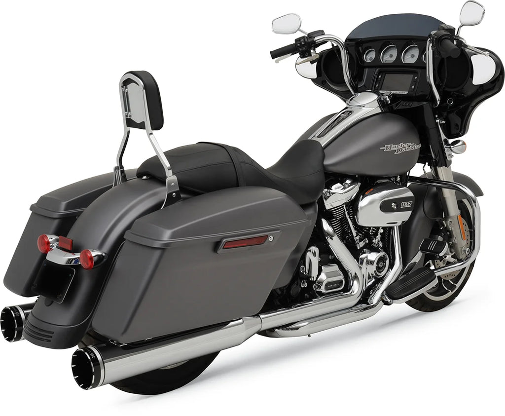 Khrome Werks 2-into-2 Dominator Exhaust System with 4-1/2" Mufflers - Eclipse® - FL 201810A - Side View