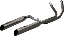 Load image into Gallery viewer, Khrome Werks 2-into-2 Dominator Exhaust System with 4-1/2&quot; Mufflers - Eclipse® with Edge Tip - M8  201525 - Main Product View