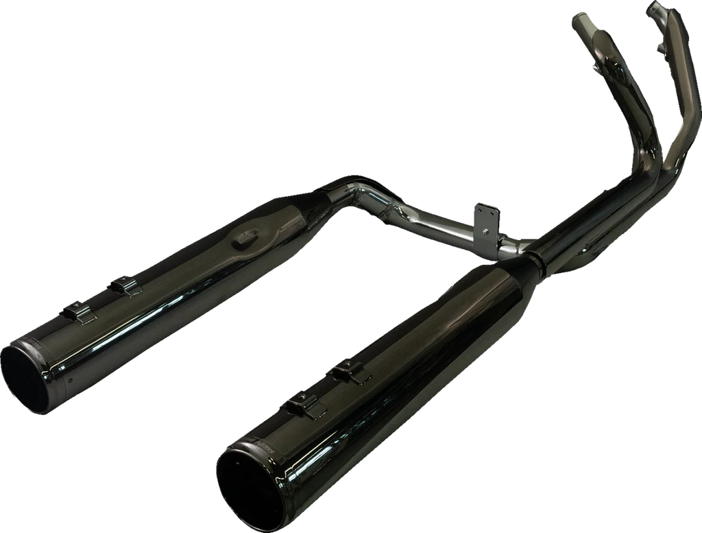 Khrome Werks 2-into-2 Dominator Exhaust System with 4-1/2" Mufflers - Eclipse® with Race Tip - M8  201130 - Main Product View