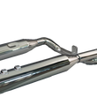 Load image into Gallery viewer, Khrome Werks 2-into-2 Dominator Exhaust System with 4-1/2" Mufflers - Eclipse® with Race Tip - Twin Cam 201150 - Side View