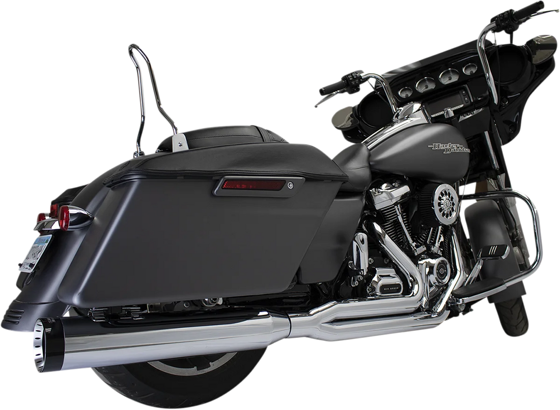 Khrome Werks 2:1 Outlaw Exhaust - Black - No End Cap Included 200775 - Back View