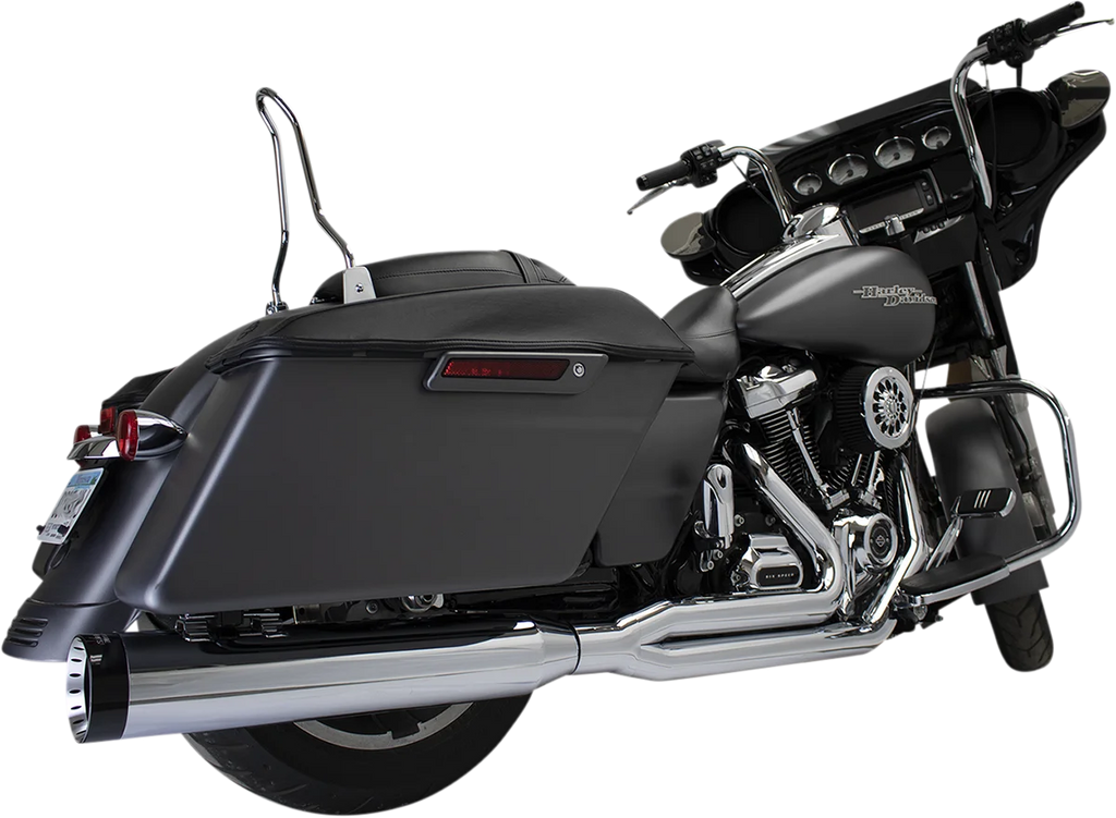 Khrome Werks 2:1 Outlaw Exhaust - Black - No End Cap Included 200775 - Back View