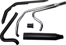Load image into Gallery viewer, Khrome Werks 2:1 Outlaw Exhaust System - Black 200785 - Main Product View
