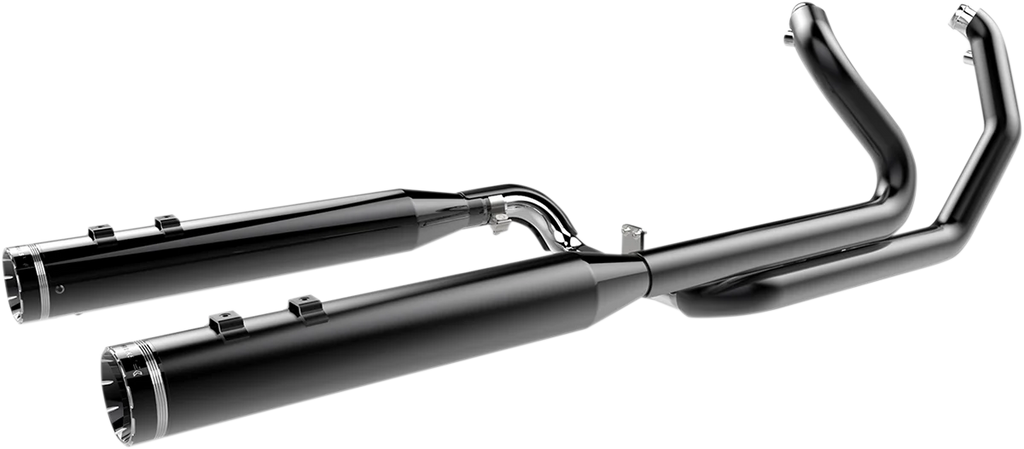 Khrome Werks 2:2 Dominator Exhaust System - Black - '09-'16 FL - With 4-1/2" Muffler 200830 - Side View
