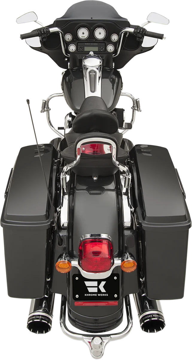 Khrome Werks 2:2 Dominator Exhaust System - Chrome - '09-'16 FL - With 4-1/2" Muffler 200630 - Installation View