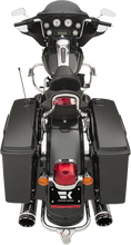 Load image into Gallery viewer, Khrome Werks 2:2 Dominator Exhaust System - Chrome - &#39;09-&#39;16 FL - With 4-1/2&quot; Muffler 200630 - Installation View