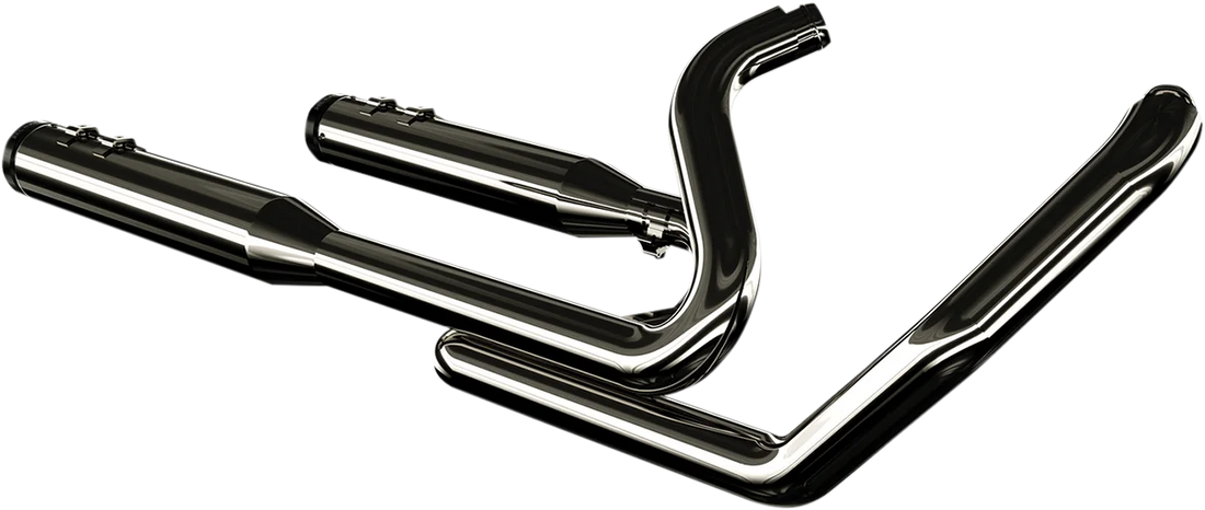 Khrome Werks 2:2 Dominator Exhaust System - Eclipse® - '09-'16 FL - With 4-1/2" Muffler 201830 - Side View