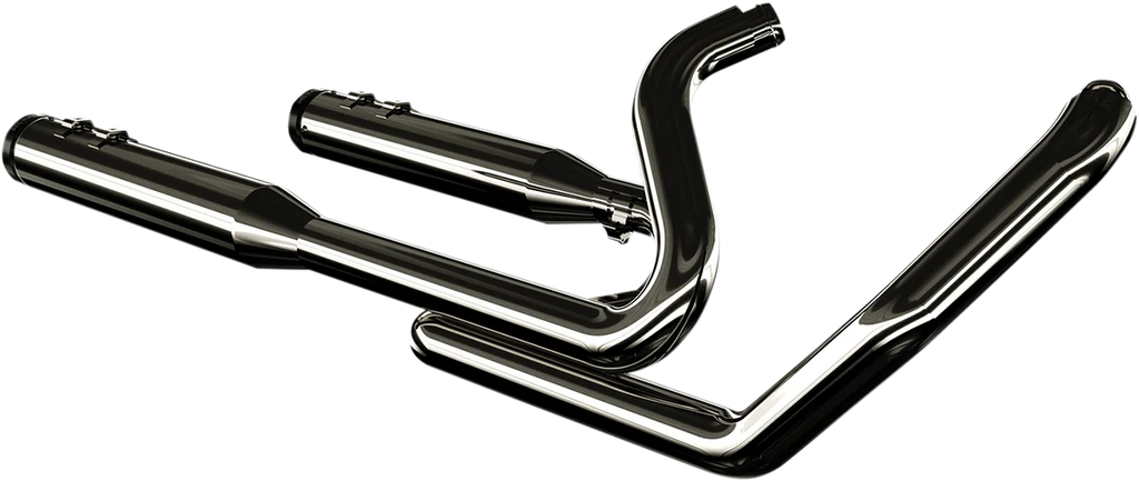 Khrome Werks 2:2 Dominator Exhaust System - Eclipse® - '09-'16 FL - With 4-1/2" Muffler 201830 - Side View