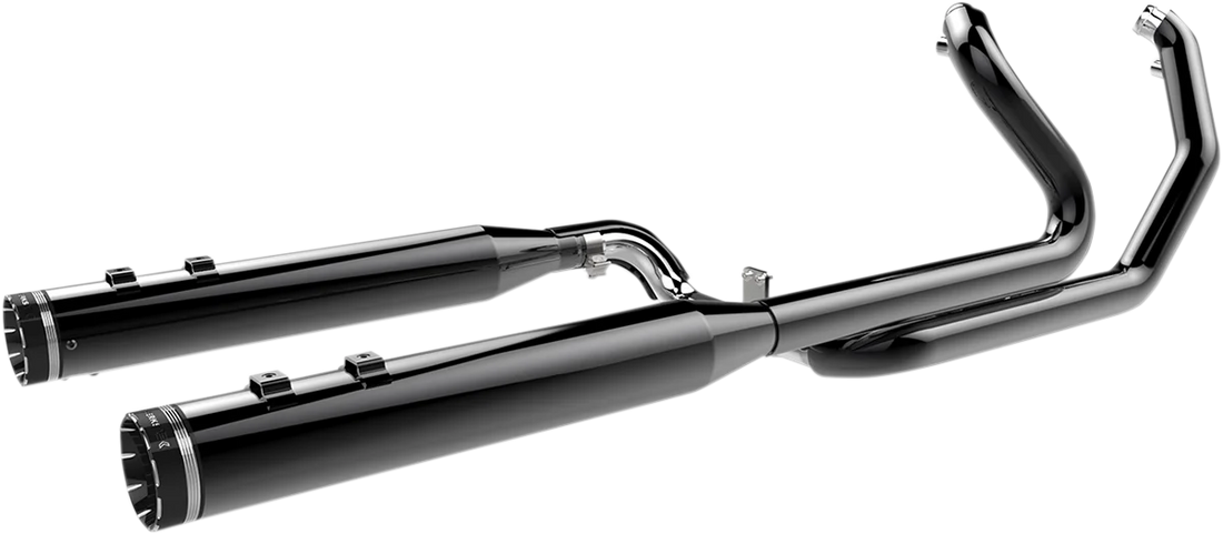 Khrome Werks 2:2 Dominator Exhaust System - Eclipse® - '09-'16 FL - With 4-1/2" Muffler 201830 - Back View