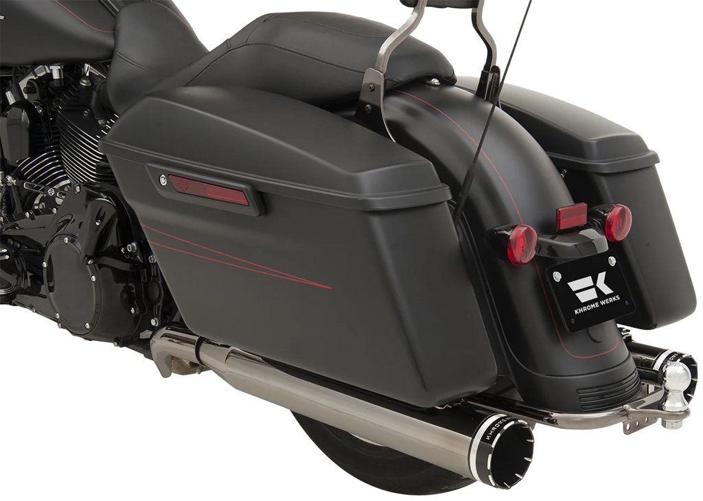 Khrome Werks 2:2 Dominator Exhaust System - Eclipse® - '09-'16 FL - With 4-1/2" Muffler 201830 - Installation View