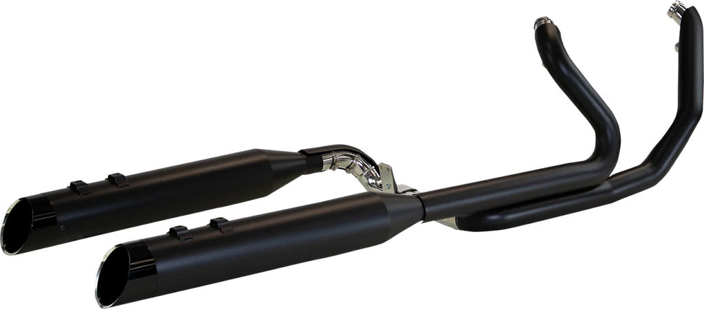 Khrome Werks 2:2 Exhaust with 4.5" Muffler - Black - FL 200445 - Main Product View