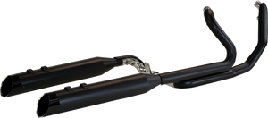Khrome Werks 2:2 Exhaust with 4.5" Muffler - Black - FL 200445 - Main Product View