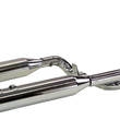 Load image into Gallery viewer, Khrome Werks 2:2 Exhaust with 4.5" Muffler - Black - FL 200445 - Side View