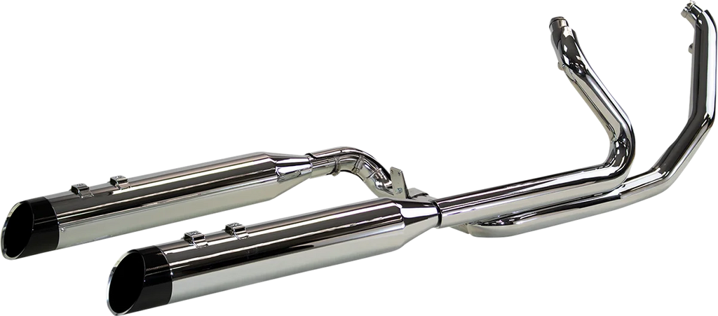 Khrome Werks 2:2 Exhaust with 4.5" Muffler - Black - FL 200445 - Side View