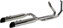 Load image into Gallery viewer, Khrome Werks 2:2 Exhaust with 4.5&quot; Muffler - Black - FL 200445 - Side View