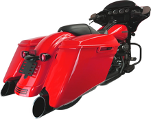 Load image into Gallery viewer, Khrome Werks 4-1/2&quot; HP-Plus® Slip-On Mufflers - Black with Edge - Touring 202885 - Main Product View