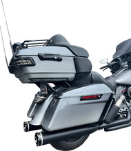 Load image into Gallery viewer, Khrome Werks 4-1/2&quot; HP-Plus® Slip-On Mufflers - Black with Tracer - Touring 202835 - Main Product View