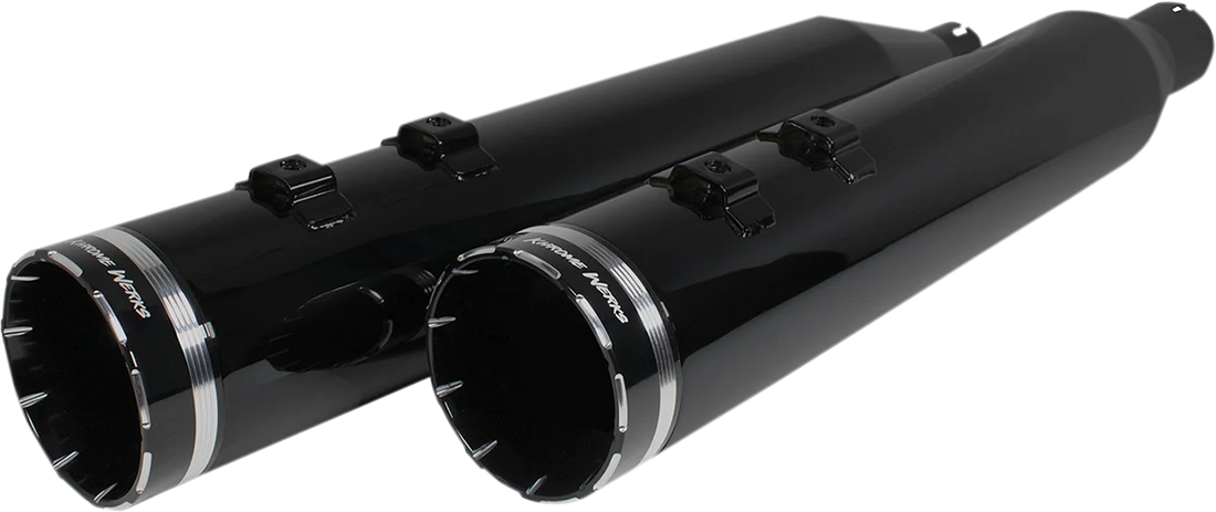 Khrome Werks 4-1/2" HP-Plus® Slip-On Mufflers - Chrome Edge 202660 - Side View