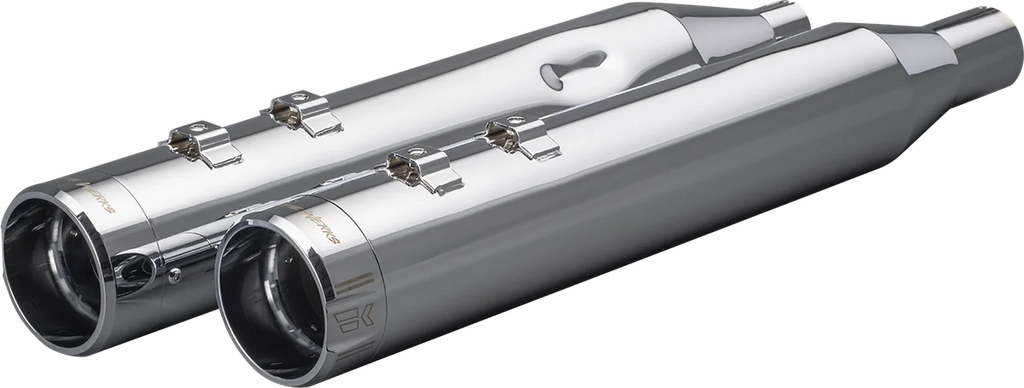 Khrome Werks 4-1/2" HP-Plus® Slip-On Mufflers - Chrome Klassic Tip 202975 - Main Product View