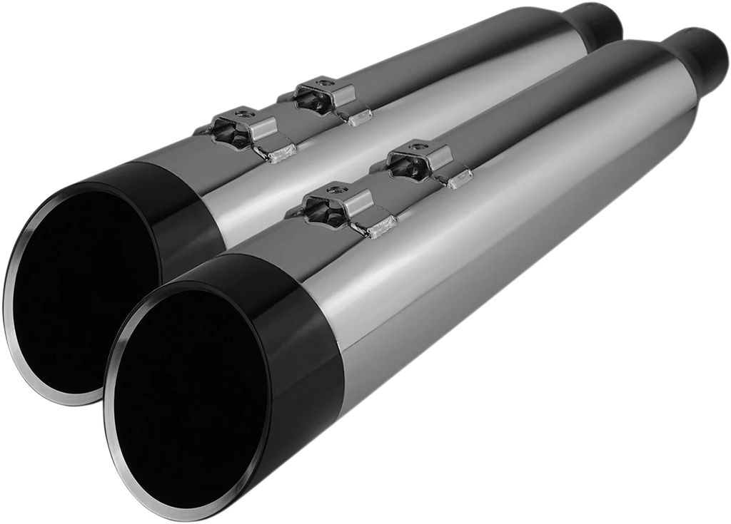 Khrome Werks 4-1/2" HP-Plus® Slip-On Mufflers - Chrome with Edge - Touring 202765 - Main Product View