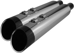 Khrome Werks 4-1/2" HP-Plus® Slip-On Mufflers - Chrome with Edge - Touring 202765 - Main Product View
