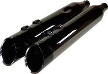 Load image into Gallery viewer, Khrome Werks 4-1/2" HP-Plus® Slip-On Mufflers - Eclipse® with Edge Tip 201675 - Main Product View