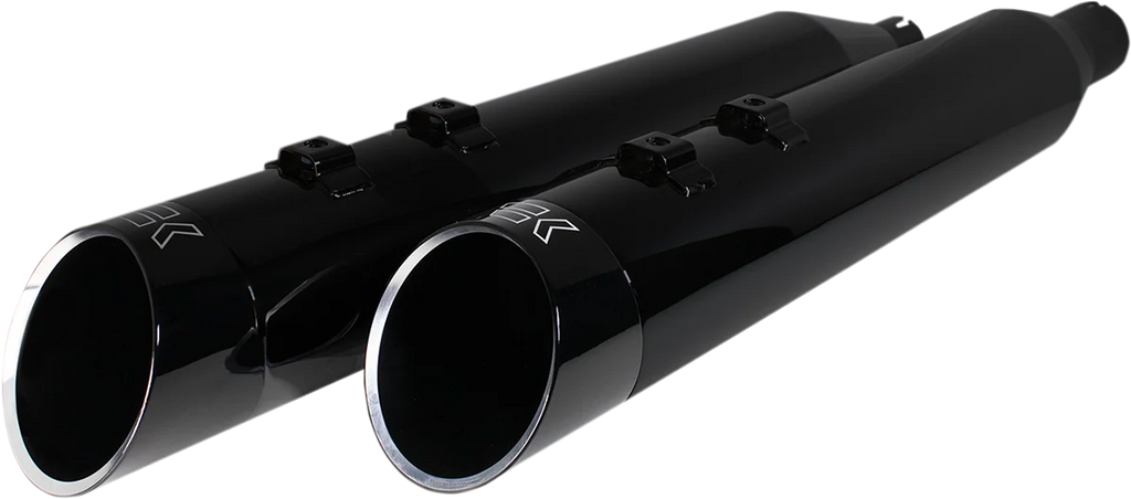 Khrome Werks 4-1/2" HP-Plus® Slip-On Mufflers - Obsidian Edge 202645 - Main Product View